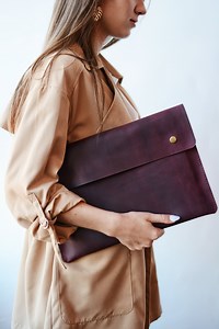 Handmade Leather Folder, Leather Document Holder, Folder Case, Office Paper Case, MacBook Leather Case, Bag for Documents,portfolio Folder - Etsy