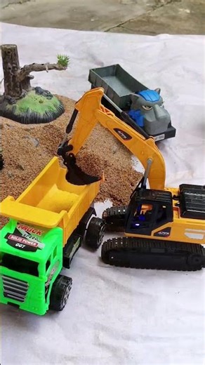 rc diggers and trucks at work #jcbvideos #excavator #rcexcavator #rcjcb #shorts #rctoy #jcbexcavator