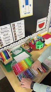 Watch me change out my preschool writing center