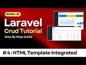 Laravel 12 - CRUD Operation Tutorial for beginners step by step | HTML Template Integrated #4