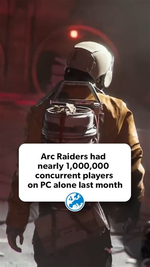 Arc Raiders reached nearly one million concurrent players on PC last month. Yep. That doesn't even take into account console players. Link in comments for more. | Eurogamer