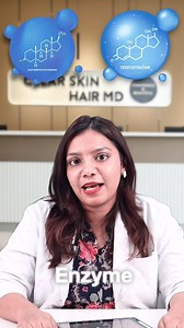 Noticing hair thinning or receding hairline? One major reason could be DHT. Dr. Namrata Puttur, our expert dermatologist at Clear Skin & HairMD, explains what DHT is and how it affects your hair. 🧬 DHT (Dihydrotestosterone) is a hormone derived from testosterone 💇‍♂️ In people genetically sensitive to DHT, it shrinks hair follicles, causing hair to grow thinner, weaker, and eventually stop 📉 This leads to androgenetic alopecia, also known as male or female pattern baldness ⚠️ DHT-related hair