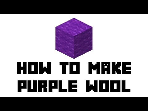 Minecraft Survival: How to Make Purple Wool
