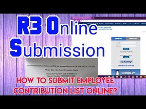 SSS R3 Online Posting/Submission | Submit Contribution Collection List