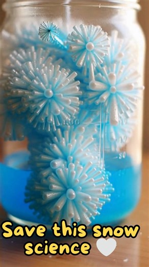 Winter Growing Jar Materials: 1 large heat-safe glass jar (such as a Mason jar) Boiling water (enough to fill the jar) Borax powder (laundry aisle) Blue food coloring (optional, for an icy effect) White glitter (optional) Pipe cleaners (white, blue, or silver) Scissors String or thread Pencil, chopstick, or stick (for suspending the tree) Instructions: 1. Make the Christmas Tree Frame: Twist pipe cleaners into small Christmas tree shapes. Create one large tree or several small ones. Add branches