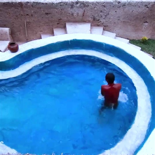 Can you believe this pool was homemade?