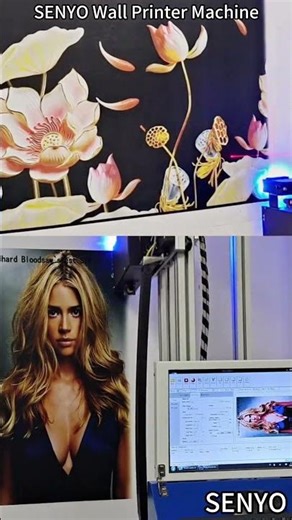 Wall Printer Machine in Action | Vertical Mural Printing Demo #wallpaper PRINTER