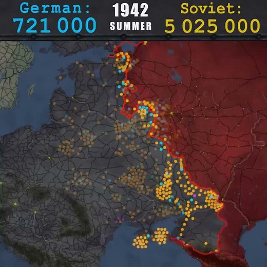 Eastern front losses mapped
