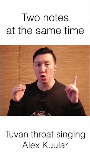 Throat singing. Create the overtones.