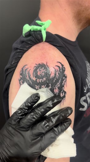 Beyond siked to do another @9DEADofficial tattoo over here at @Front Row Studios . If you like my content please follow me and book your next tattoo today!!! #Tattoos #9DeadTattoos #TattooArtist #TattooShops
