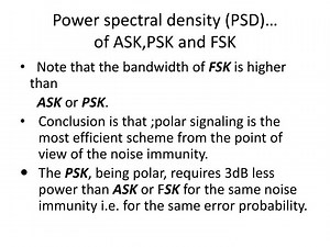 Power spectral density (PSD)… of ASK,PSK and FSK - SlideServe