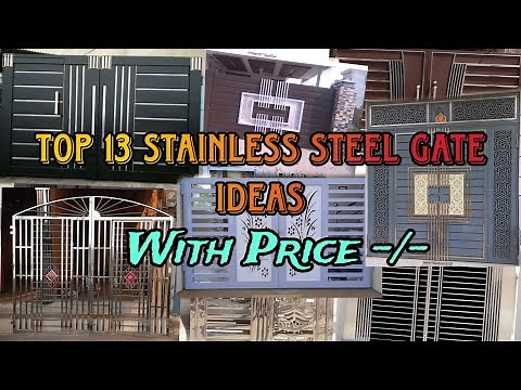 Top- 13 Modern Stainless Steel + Iron gate design in 2025 With Price, Size, and Matel 🎯