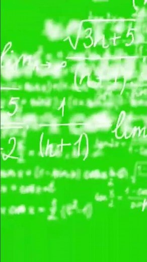 Math Equations Green Screen Calculation Effects