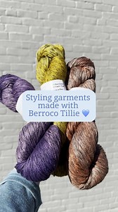 Our friends Berroco Yarn let us borrow all 6 of the garments featured in one of their newest collections, book 449, Berroco Tillie! 🧶 Tillie is a chainette blend of cotton and cupro - a sustainable cellulose by-product created during cotton production that has a silky feel! Berroco created a stunning palette of 10 hand-dyed colors, and Tillie’s generous yardage makes it an incredible choice for summer garments! Which design is your fave? 💙 Shop the yarn and patterns here >> https://bit.ly/4aXO