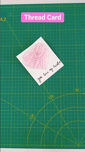 Cute Thread Card Idea | cute birthday gift idea | DIY Craft Studio.