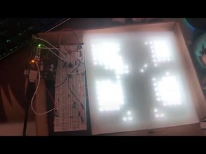 Bad Apple on Arduino Uno with a 16x16 LED Matrix 2.5 FPS and no SD Card - Personal Project