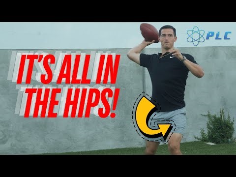 How To Increase Throwing Power By Using Your Hips | Quarterback Throwing Mechanics #football