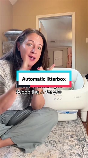 Thereye Open-Top Self-Cleaning Litter Box - Automatic, 10L Extra-Large Capacity, App Control, Odorless Excretion, Comes with Garbage Bags, Suitable for All Cat Types #sohochic #cat #catsoftiktok
