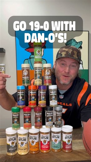 110K views · 1.6K reactions | Kick off the football season with 19 winners! Go 19-0 with Dan-O's Seasoning!  Get Ya Sum! → https://bit.ly/4mQLR6D | Dan-O's Seasoning | Facebook
