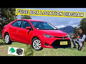 TOYOTA COROLLA FUSE BOX LOCATION DIAGRAM 2013 2014 2015 2016 2017 2018 2019