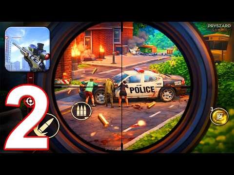 Sniper Zombie 3D Game - Gameplay Walkthrough Part 2 - Sniper Zombie 3D Shooter (iOS, Android)
