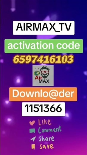 AIRMAX_TV + ACTIVATION CODE !! تطبيق للهاتف و التلفاز لمشاهدة التلفزيون 📺 ✨️ #tv #تطبيقات #اندرويد
