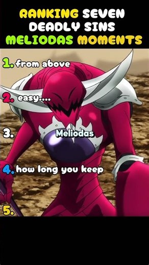 RANKING MELIODAS MOMENTS