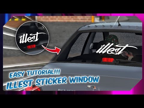 illest Sticker Window Design Tutorial Car Parking Multiplayer