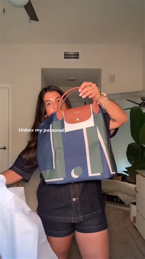 Maria Larin on Instagram: "I’m obsessed with her 🥹 @longchamp #personalizedgifts #personalizedlongchamp #longchamp #giftideas #giftguide"