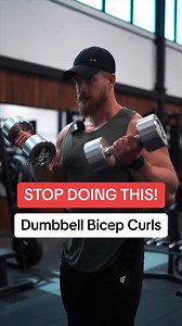 241K views · 1K reactions | Dumbbell Bicep Curls - A Reminder: To focus on the set up, minimize excessice momentum, control the weight - do not let the weight control you. If you experience pain/discomfort, sometimes it can be a result of poor set up/stability. So focus on aligning your bicep with the line of force. This MAY help eliminate elbow discomfort. Control every rep and eccentric! | Petermiljak | Facebook
