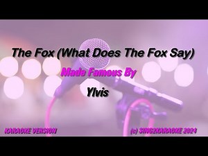 Ylvis The Fox What Does The Fox Say (Karaoke Version) Lyrics