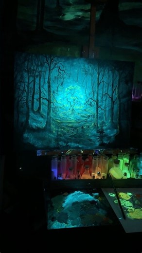 The glowing forest ✨#art