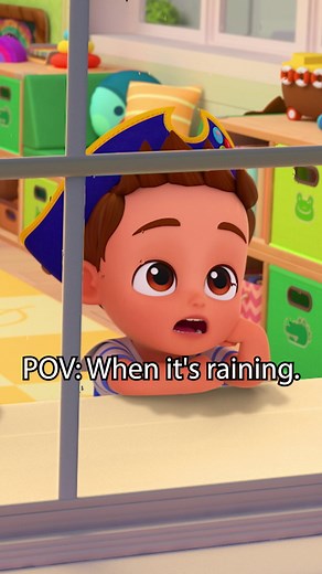 Rainy Day Cartoon Animation for Kids | Brody and Bebe Finn Singing in the Rain