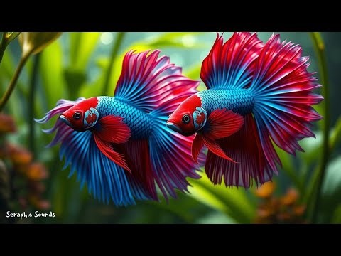 Aquarium 4K Video (Ultra HD) 🐠 Tropical Fish Tank & Relaxing Bubble Sounds for Sleep