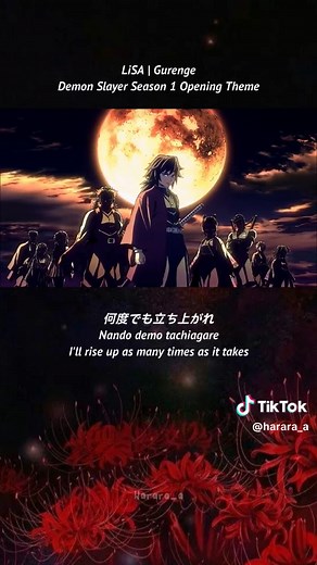Gurenge - Demon Slayer Season 1 Opening Song