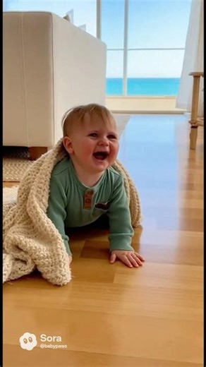 Cat Freaks Out Over a “Moving Blanket”… Then Sees a Smiling Baby 😂