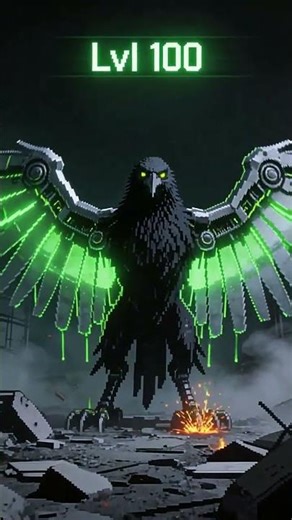 Raven evolution from bird to cosmic oracle animation #raven #animation #evolution