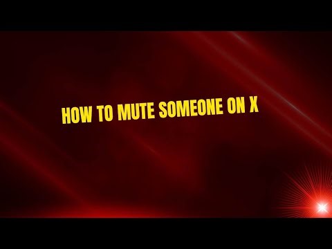 How to Mute Someone on X