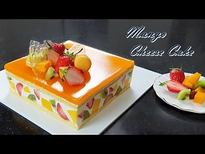 How to make mango cheesecake / mango jelly / Recipe / Fruits cake
