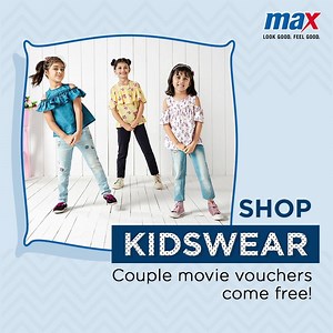 2K views · 62 reactions | EXCLUSIVE OFFER! Every Couple now has a chance to win a FREE movie voucher. All you have to do is show this post and shop for Kidswear at Max Fashion! No minimum shopping value! Fill up those bags ️ T&C apply | Max Fashion | Facebook