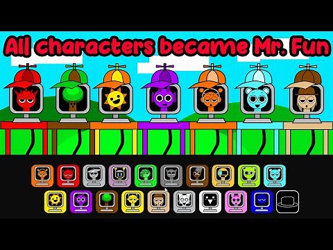 Incredibox Sprunki : "All characters Sprunki became Mr. Fun Computer. Wow! 🔥