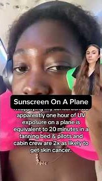 Why You Need Sunscreen on a Plane ✈️☀️ #DermTip