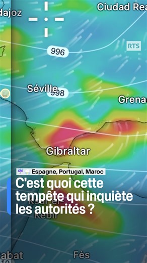 RTS Info on Instagram: "☔️ ⛈️ La dépression Leonardo frappe l’Espagne, le Portugal et le Maroc. Plusieurs régions placées en vigilance maximale pour des vents violents, des inondation ou encore des chutes de neige, des milliers de déplacé·es et des écoles fermées, la tempête Leonardo inquiète. Le phénomène météorologique, qui atteindra son maximum entre mercredi et jeudi, frappe en effet des régions encore meurtries par de précédentes tempêtes, et les risques d’inondations sont maximaux. Les pay