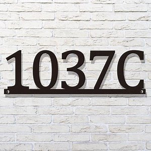 Personalized Metal Horizontal House Numbers for Outside, Address Numbers,Address Sign for Outside,5-9 Inch Large Address Plaque, Address Signs for House, Modern House Numbers