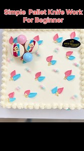 3.6K views · 46 reactions | Simple Pallet Knife Design For Beginners. #PaletteKnifeCake #CakeArt #ButtercreamArt #CakeDesign #CakeDecorating #Cakelover #BakingJourney | Red Velvet Cake Shop | Facebook