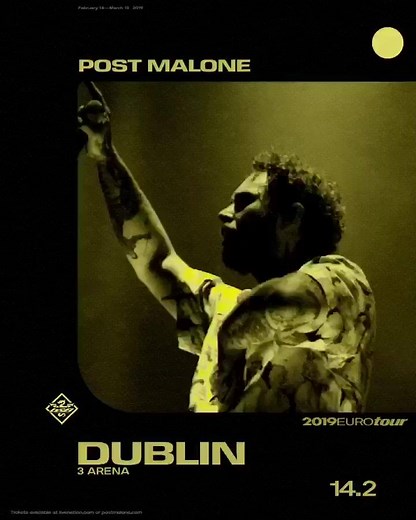 Europe tour starts tonight in Dublin ❤️ | Post Malone