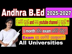 Andhra B.Ed 25-27 batch First Semester 📖