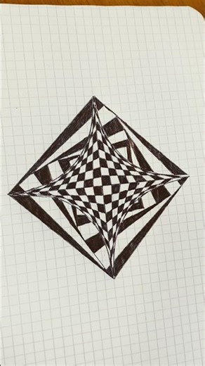 East 3D illusion drawings #opticalillussion #drawing #tutorial #shortsvideo