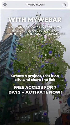 Create urban spaces with AR #mywebar #ar