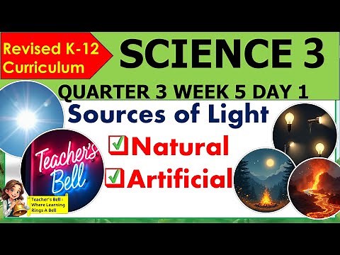 SCIENCE 3 QUARTER 3 WEEK5 DAY 1 REVISED K-12 MATATAG Sources of Light